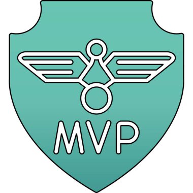 Kalkan simgesi. düz tasarım biçimi