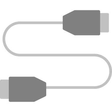 USB kablo ikonu. Düz renk tasarımı. vektör illüstrasyonu.