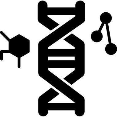 dna. Web simgesi basit illüstrasyon