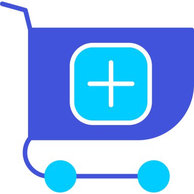 Sepet ikonu vektör illüstrasyonu