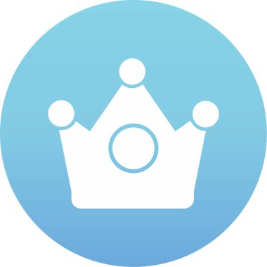 Kral. Web simgesi basit illüstrasyon