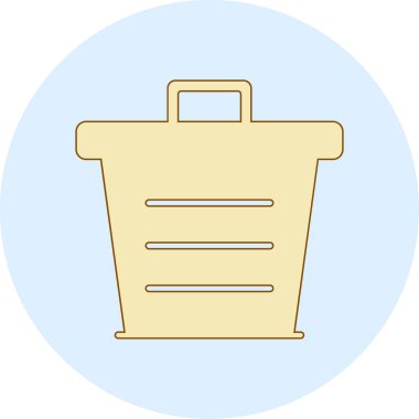 Çanta. Web simgesi basit illüstrasyon