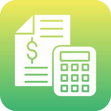 hesap makinesi simgesi vektör illüstrasyonu