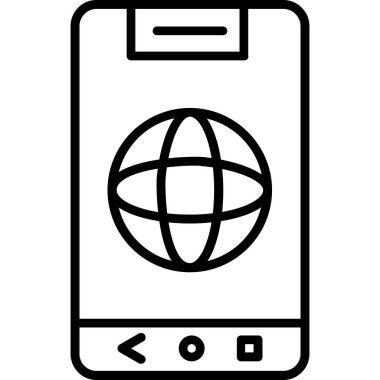 - Telefon. Web simgesi basit illüstrasyon