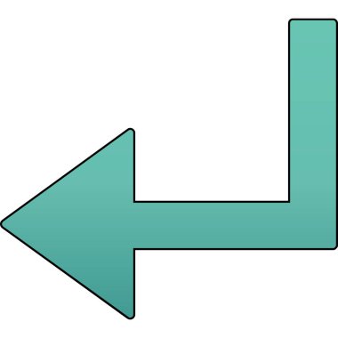 ok simgesi vektör illüstrasyonu