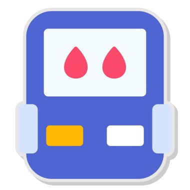 - Makine. Web simgesi basit illüstrasyon