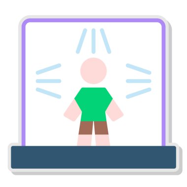 erkek web simgesi vektör illüstrasyonu