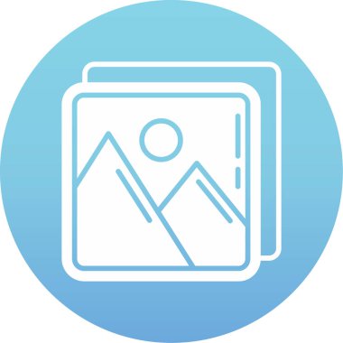 Bir harita simgesinin vektör illüstrasyonu