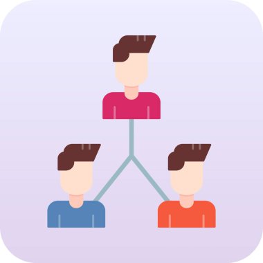 Birbirine bağlı insanlar, sosyal ağ kavramı.