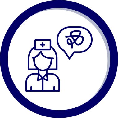 doktor simgesi, vektör illüstrasyonu