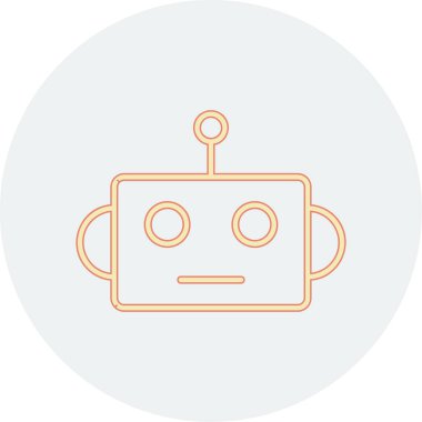 robot ikon vektör illüstrasyonu