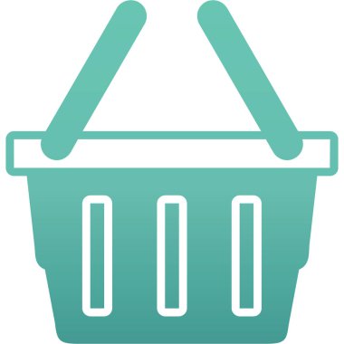 Alışveriş sepeti. Basit resimleme