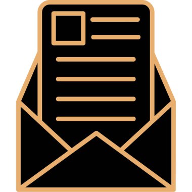 zarf e- posta simgesi vektör illüstrasyonu