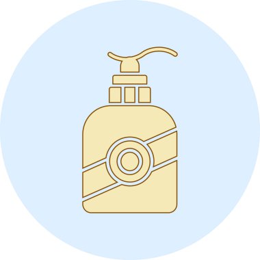 Beyaz arka planda izole edilmiş bir şişe su ikonu. su sembolü stok vektör illüstrasyonu.