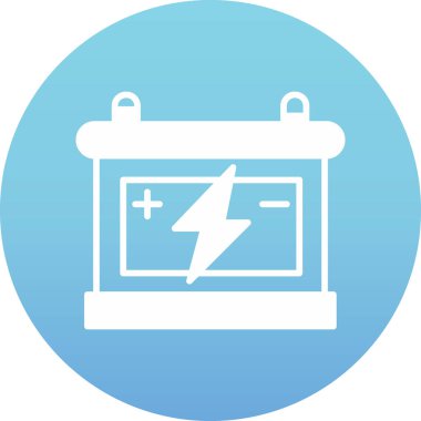 Pil simgesinin vektör illüstrasyonu