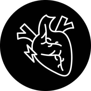 Bir kara kalp simgesinin gösterimi