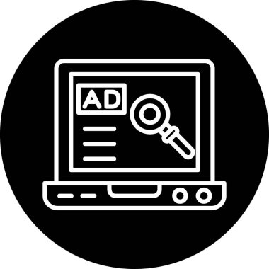 seo ve pazarlama simgesinin vektör illüstrasyonu