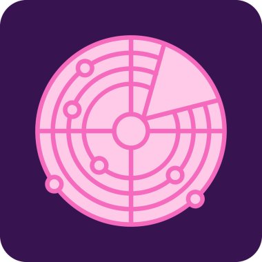 Pusula. Web simgesi basit illüstrasyon