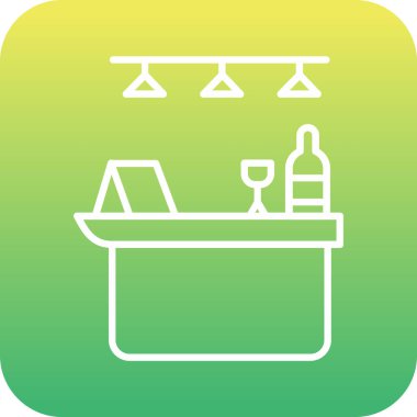 içki vektör simgesi modern basit vektör çizimi alkol çubuğu, mobil ve diğer web tasarımı için