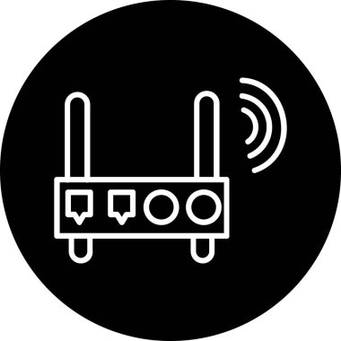 wifi vektör simgesi modern basit vektör çizimi