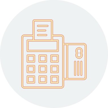 hesap makinesi simgesi vektör illüstrasyonu