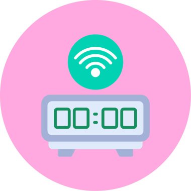 Kablosuz. Web simgesi basit illüstrasyon