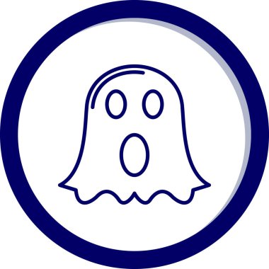 hayalet ağ simgesi, basit vektör illüstrasyonu