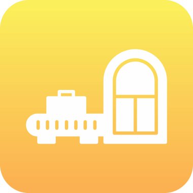 Bagaj web simgesi, vektör çizim