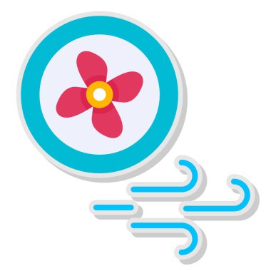 çiçek simgesi, basit vektör illüstrasyonu