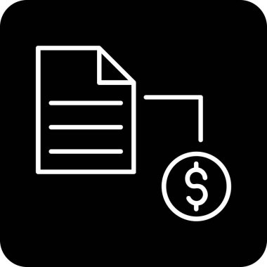 Projeniz için vektör dolar simgesi