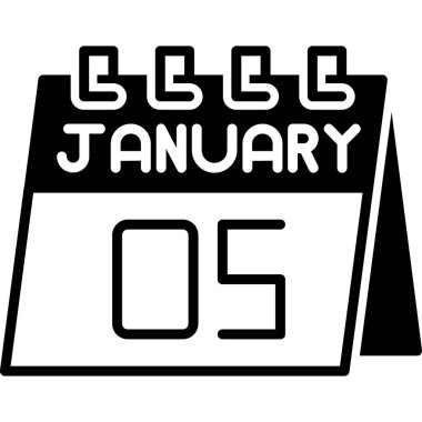 6 Ocak glyph simge tasarımı