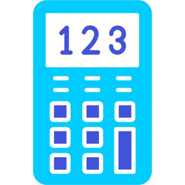 hesap makinesi simgesi vektör illüstrasyonu