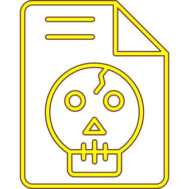 Kurukafa simgesi vektör illüstrasyonu