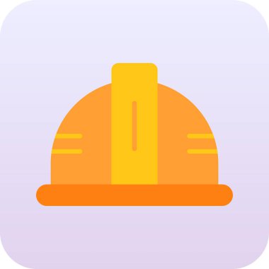 Miğfer. Web simgesi basit illüstrasyon