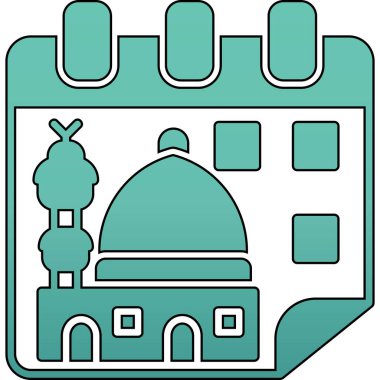 Anıt. Web simgesi basit illüstrasyon