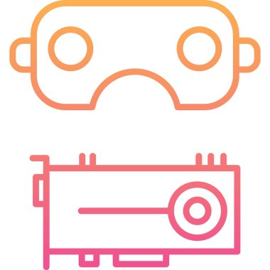 Vr. Web simgesi basit illüstrasyon