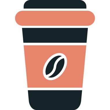 Kahve fincanı ikonu. vektör illüstrasyonu