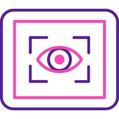 Göz simgesi vektör illüstrasyonu