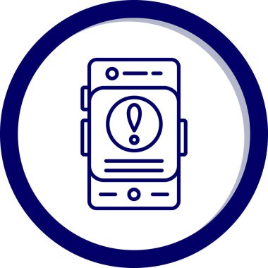 Cep telefonu. Web simgesi basit illüstrasyon