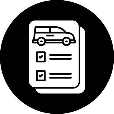 Belge simgesinin vektör illüstrasyonu