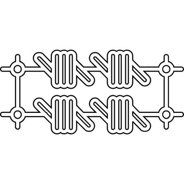 zincir bağlantısı simgesi ana hat biçiminde