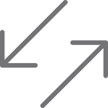 ok ok yönü simgesi ana hat biçiminde