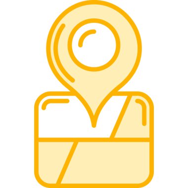 Sarı işareti olan bir adamın vektör çizimi