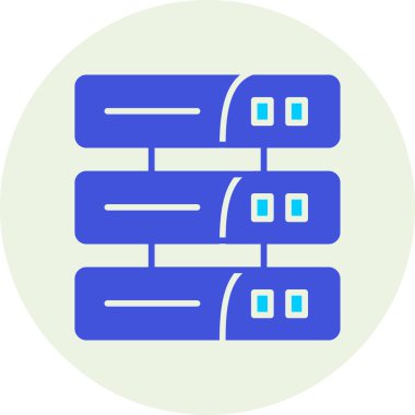 Sunucu. Web simgesi basit illüstrasyon