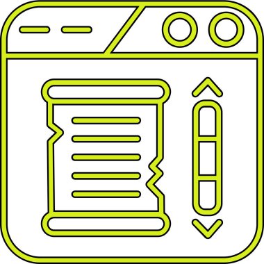 mobil uygulama simgesi, basit vektör illüstrasyonu