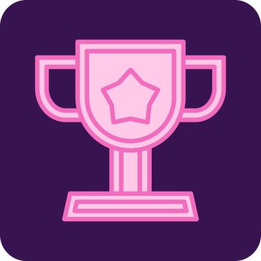 Ödül kupası ikonu. Basit tasarım