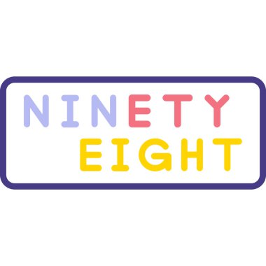 number nine vector icon design template