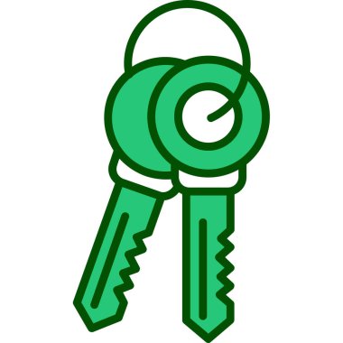 Anahtar. Web simgesi basit illüstrasyon