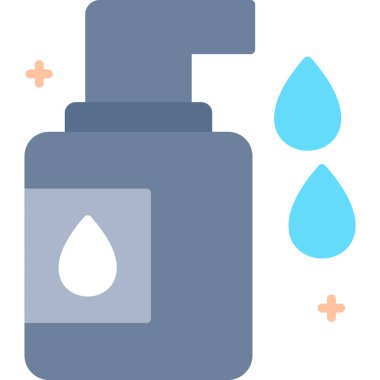 şişe sıvı sabun simgesi düz stil