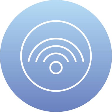 Mavi bir simgenin vektör illüstrasyonu